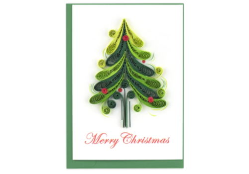  Quilling Cards Xmas Tree Gift Enclosure 