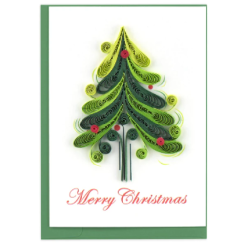  Quilling Cards Xmas Tree Gift Enclosure 