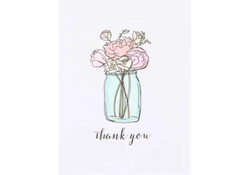  Molly O Mason Jar Thank You Card 