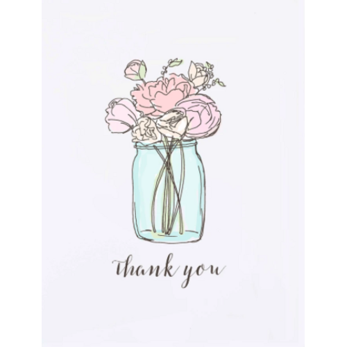  Molly O Mason Jar Thank You Card 