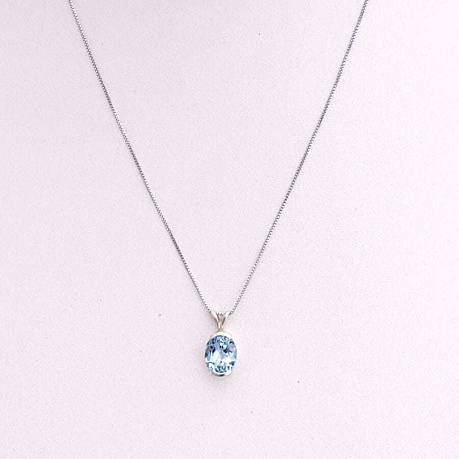 Blue Topaz Necklace