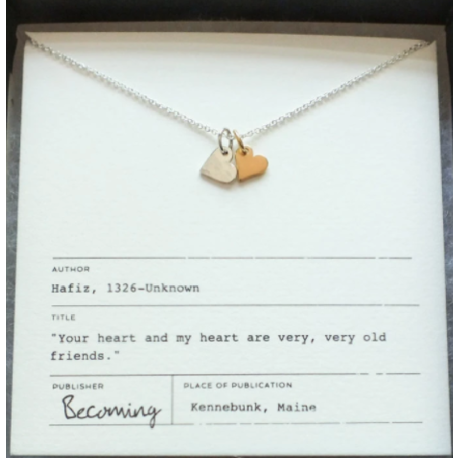 Tiny Double Heart Necklace Mix