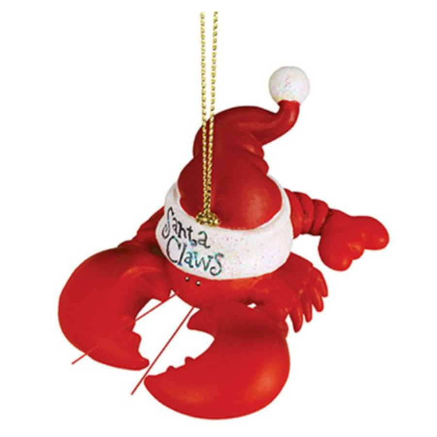 Santa Claws Lobster Ornament Maine