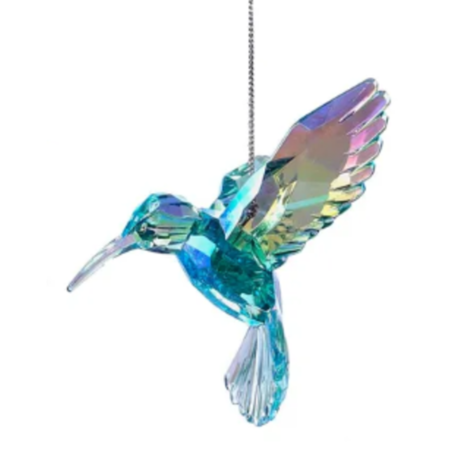 Acrylic Iridescent Hummingbird Ornament