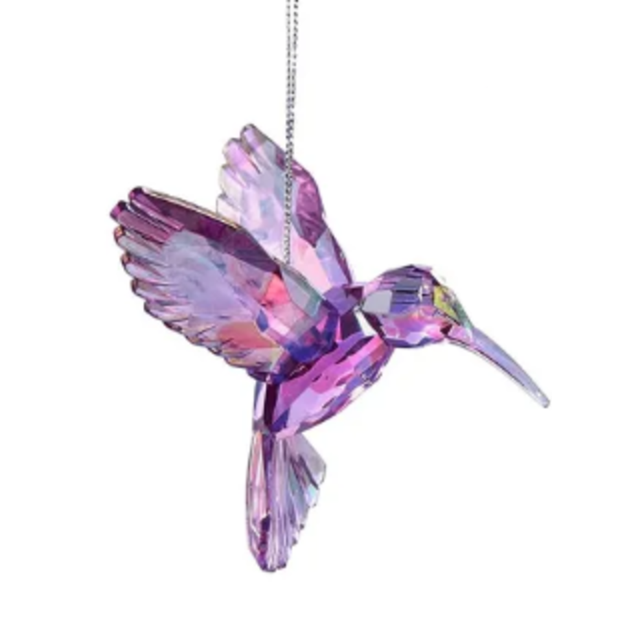Acrylic Iridescent Hummingbird Ornament