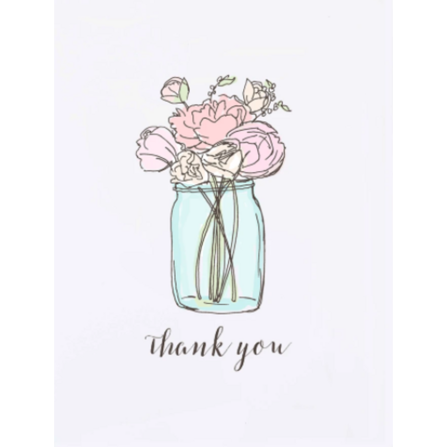 Mason Jar Thank You Card
