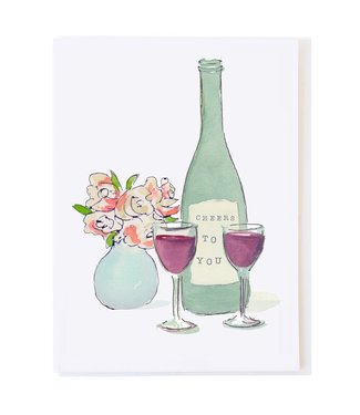 Molly O Wine & Roses Card