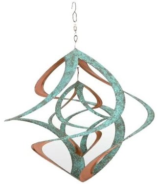 14" Cosmix Patina Wind Spinner Hanging