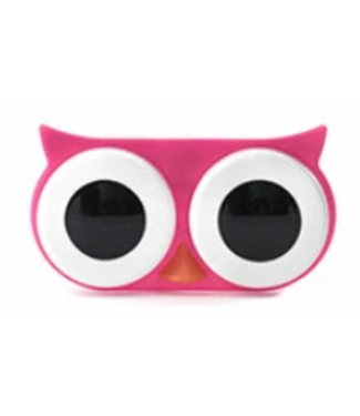 Kikkerland Owl Contact Lens Case - Pink