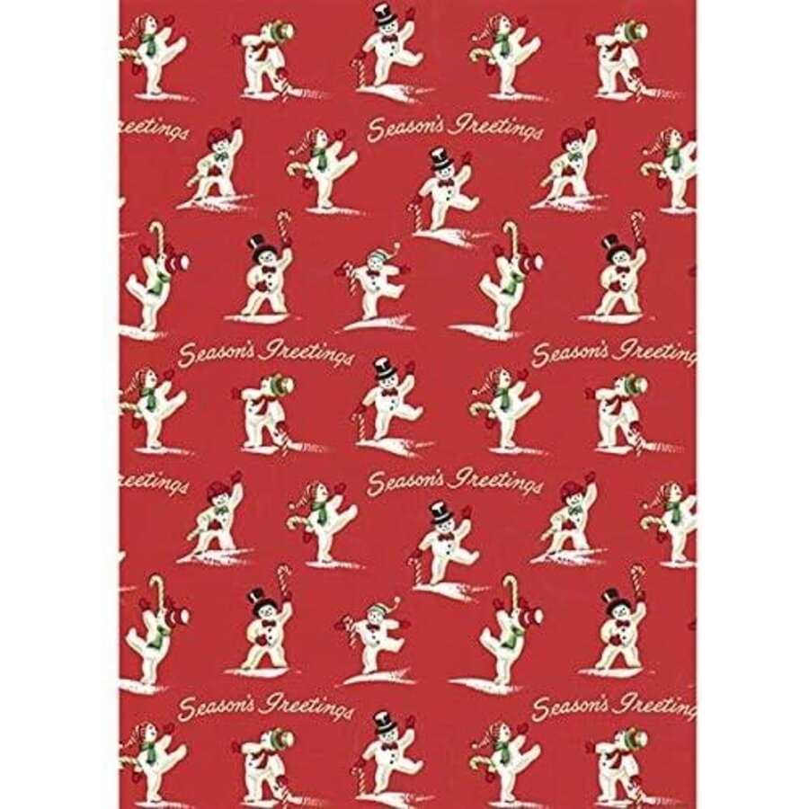 Snowmen Gift Wrap 20x28