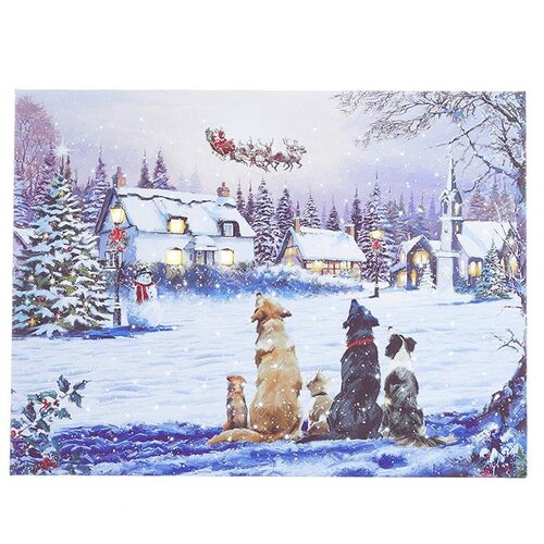  Dogs Watching Santa V 2 