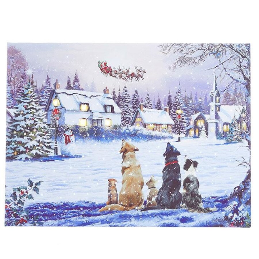 Dogs Watching Santa V 2