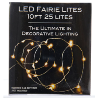 25 Light Warm LED Fairy Light