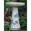 Bluebird Hand Painted Bird Bath