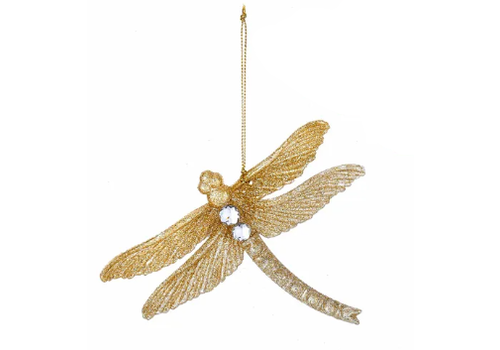  Kurt Adler Gold Dragonfly Orn 