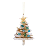 Driftwood Seaglass Tree Orn