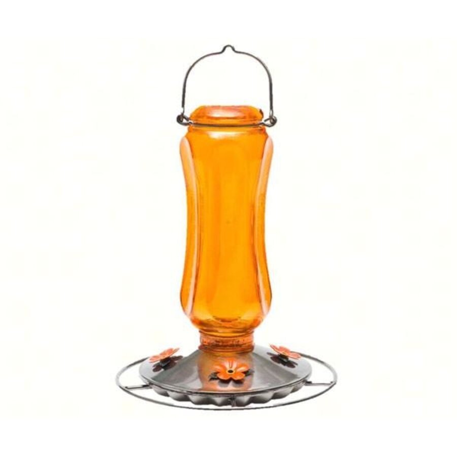 Vintage Carnival Glass Oriole Feeder