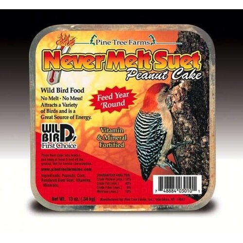  PTF Never Melt Suet Peanut Cake 13 oz. 