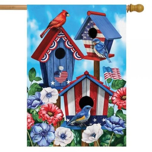  American Birdhouses House Flag 