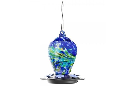  Artisan Gravity Hummingbird Feeder Blue 