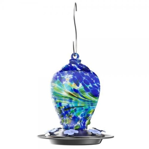  Artisan Gravity Hummingbird Feeder Blue 