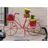 Red Bicycle Planter