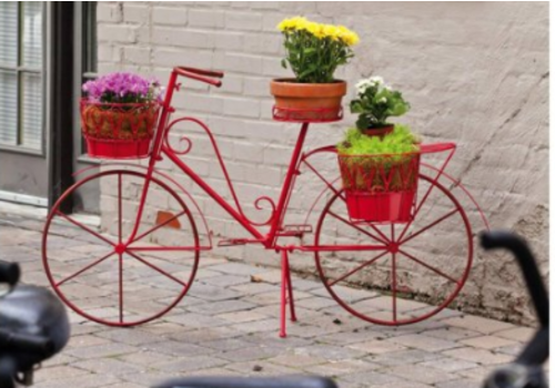  Red Bicycle Planter 