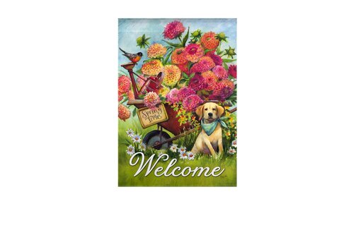  Spring Wheelbarrow Flag 