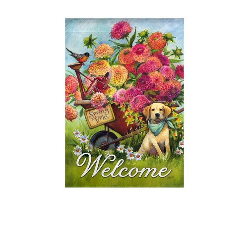  Spring Wheelbarrow Flag 