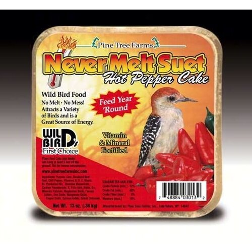 PTF Never Melt Suet Hot Pepper Cake 12 oz. 