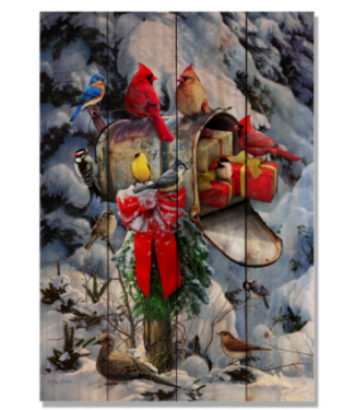 DaydreamHQ Bird Mailbox Wall Art 14x20