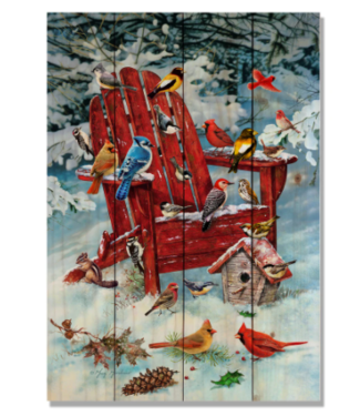 DaydreamHQ Bird Winter Chair Wall 14x20