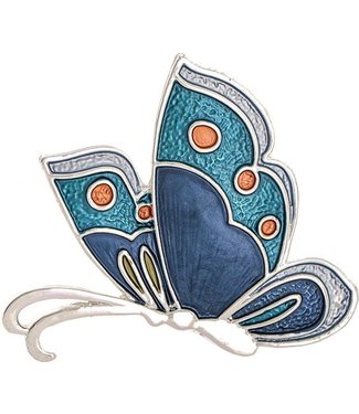 Rain Jewelry Collection Butterfly Magnet Pin Blue