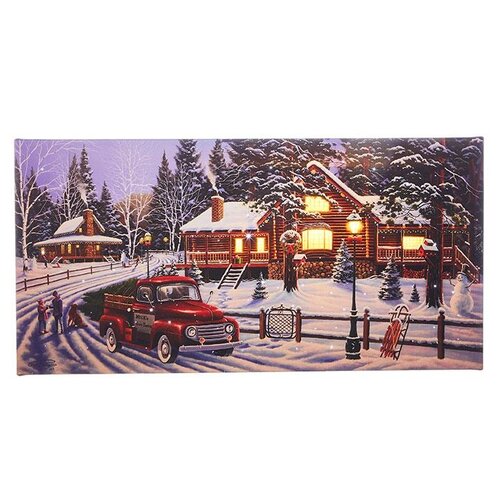  Cabin Light Up Print 