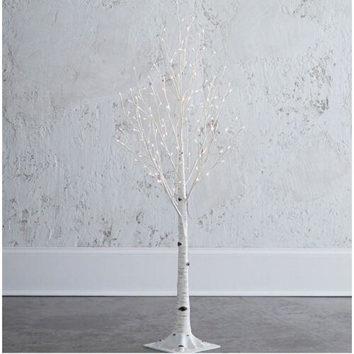  Lighted Birch Tree 4.5' 