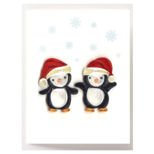  Quilling Cards Xmas Penguin Gift Enclosure 