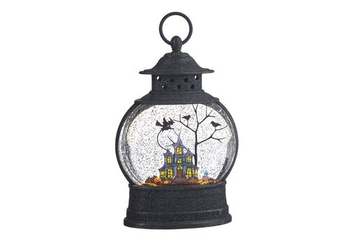  10" Haunted House Lighted Water Lantern 