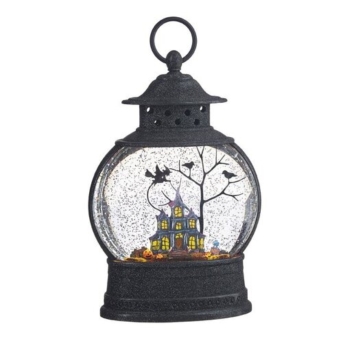  10" Haunted House Lighted Water Lantern 
