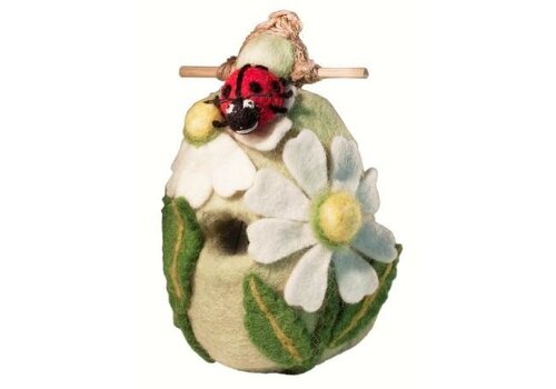 Ladybug Wool Birdhouse   Ladybug Wool Birdhouse