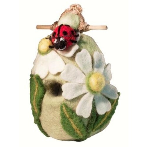 Ladybug Wool Birdhouse   Ladybug Wool Birdhouse