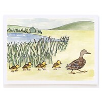Duck and Ducklings Card
