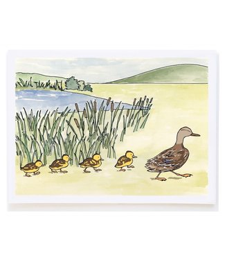 Molly O Duck and Ducklings Card