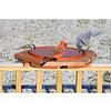 Cedar Heated Deck Birdbath