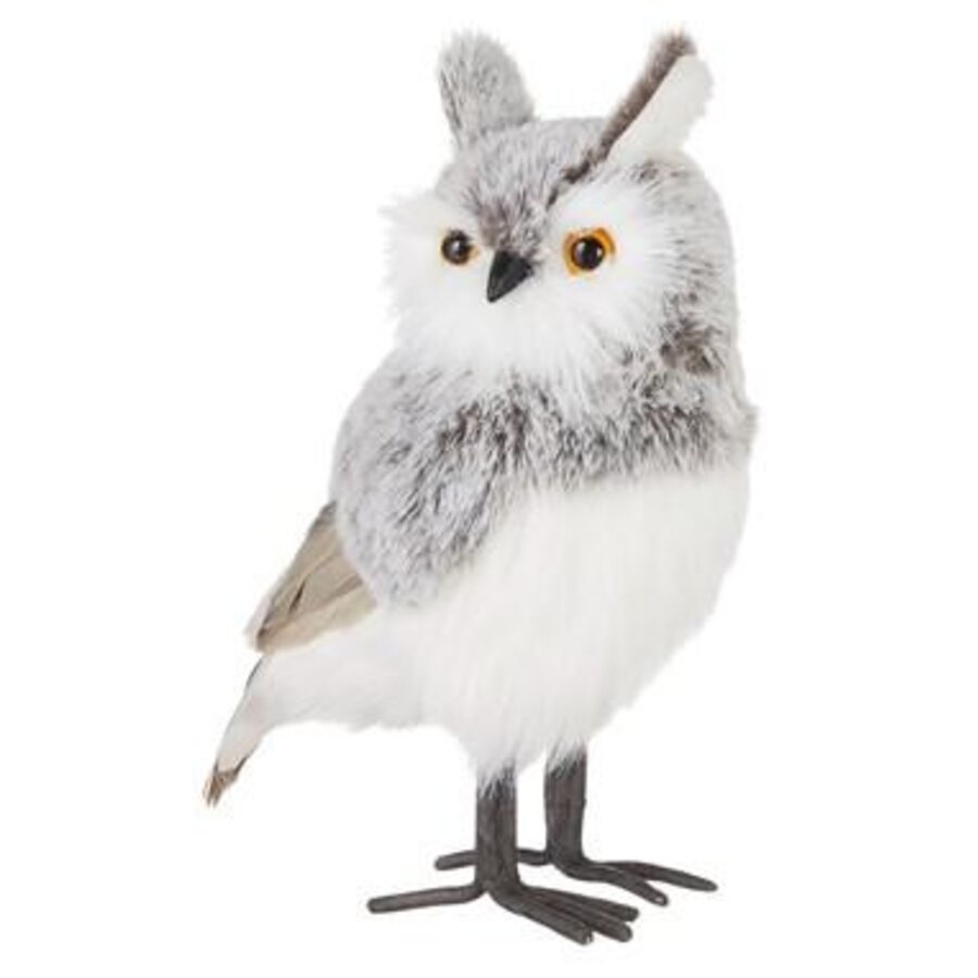 9" Grey Owl