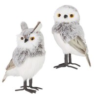 9" Grey Owl