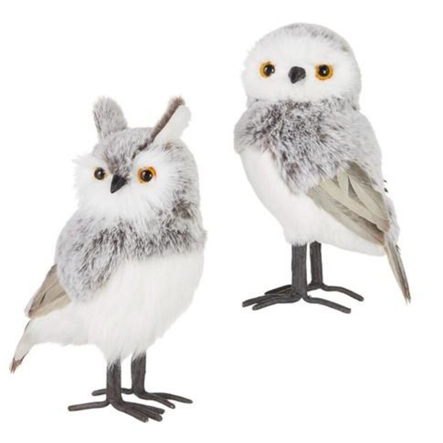 9" Grey Owl
