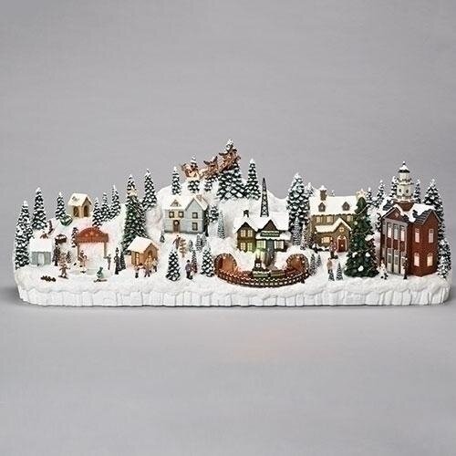  Roman Inc 11" LED Musical Mantlepiece 