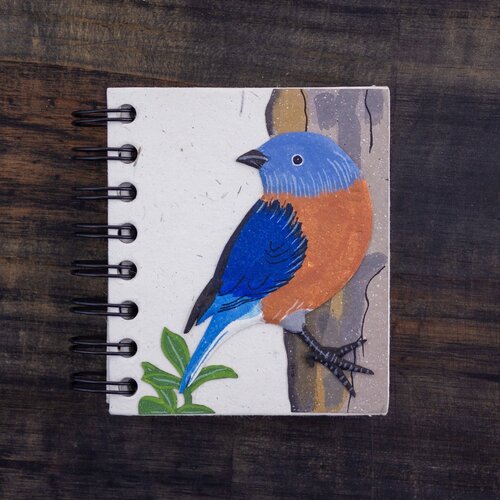  Mr. Ellie Pooh Fair Trade Bluebird Small Notebook 