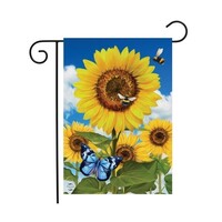 Sunflowers Bees Garden Flag