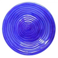 Blue Swirls Glass BB